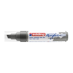 Marker acrilic, Edding 5000, varf tesit 5-10 mm, gri Marker acrilic, Edding 5000, varf tesit 5-10 mm, gri