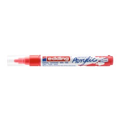 Marker acrilic Edding 5100, varf 2-3 mm, rosu