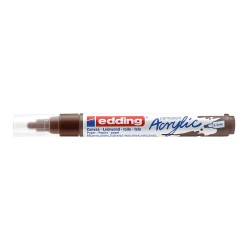 Marker acrilic Edding 5100, varf 2-3 mm, ciocolatiu Marker acrilic Edding 5100, varf 2-3 mm, ciocolatiu