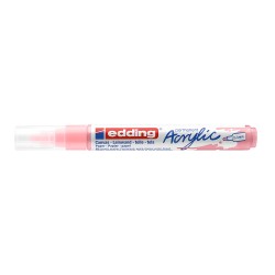 Marker acrilic Edding 5100, varf 2-3 mm, roz deschis Marker acrilic Edding 5100, varf 2-3 mm, roz deschis