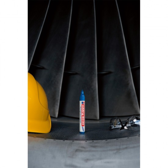 Marker permanent Edding 8030, varf rotund, 1.5-3 mm, rosu