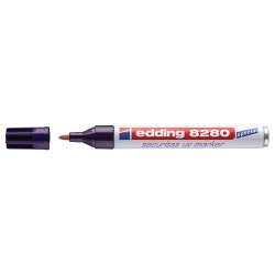 Marker permanent Edding UV 8280, varf rotund, 1.5-3 mm, alb Marker permanent Edding UV 8280, varf rotund, 1.5-3 mm, alb