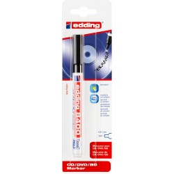Marker Edding 8400 pentru CD DVD BD, permanent, negru, blister Marker Edding 8400 pentru CD DVD BD, permanent, negru, blister