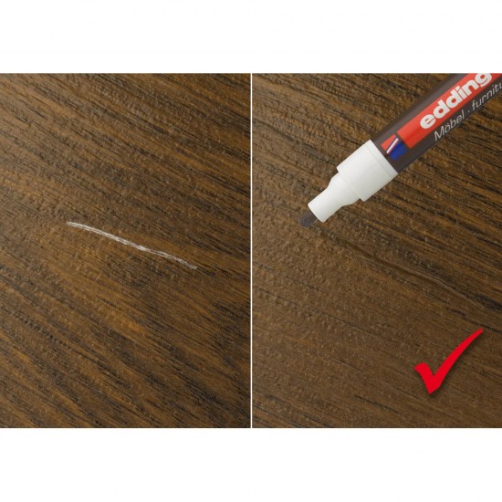 Marker Edding 8900 pentru retusuri mobilier lemn, negru