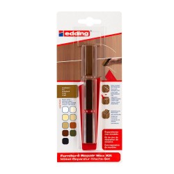 Kit Edding 8901, ceara pentru reparatii mobila, nuc, blister Kit Edding 8901, ceara pentru reparatii mobila, nuc, blister