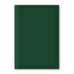 Agenda nedatata A5, hartie offset alb, coperta verde