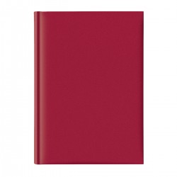 Agenda nedatata A5, hartie offset alb, coperta rosie