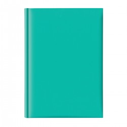 Agenda nedatata A5, hartie offset alb, coperta turquoise