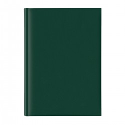 Agenda nedatata A5, hartie offset alb, coperta verde