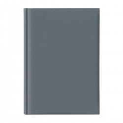 Agenda nedatata A5, hartie offset alb, coperta gri