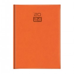 Agenda Dakota, A4, datata, hartie ivory, coperta orange