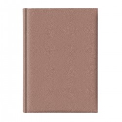 Agenda Adria, nedatata, A5, hartie ivory, coperta auriu roze