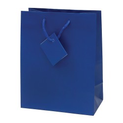 Punga cadou simpla medie, 229 x 178 x 98 mm, albastru mat Punga cadou simpla medie, 229 x 178 x 98 mm, albastru mat