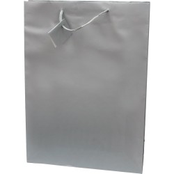 Punga cadou, dimensiune 457x330x102mm, argintiu mat Punga cadou, dimensiune 457x330x102mm, argintiu mat