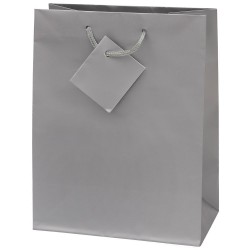 Punga cadou, dimensiune 229x178x98mm, argintiu mat Punga cadou, dimensiune 229x178x98mm, argintiu mat