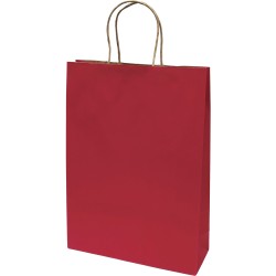 Punga cadou, dimensiune 420x310x110mm, carton kraft, rosu inchis Punga cadou, dimensiune 420x310x110mm, carton kraft, rosu inchis
