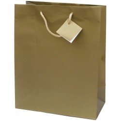 Punga cadou, dimensiune 324x260x127mm, auriu mat Punga cadou, dimensiune 324x260x127mm, auriu mat