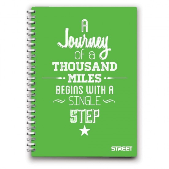 Caiet A6 cu spira, 70 de file, colectia Neon