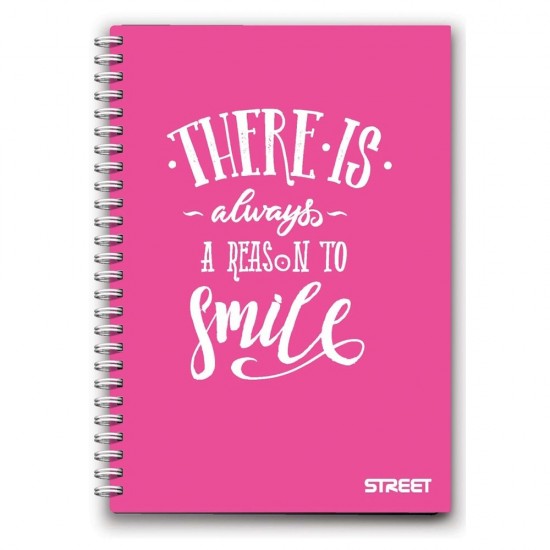 Caiet A6 cu spira, 70 de file, colectia Neon