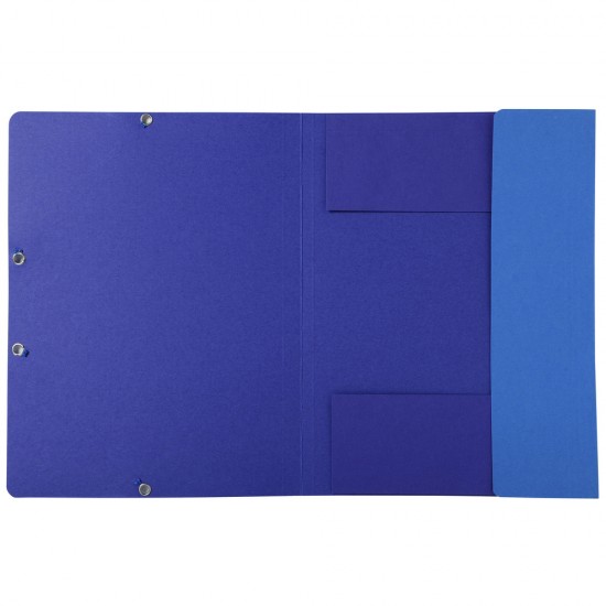Dosar plic Exacompta Aquarel, A4, carton reciclat, inchidere elastic, albastru