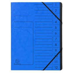 Mapa pentru corespondenta Exacompta, carton, albastru