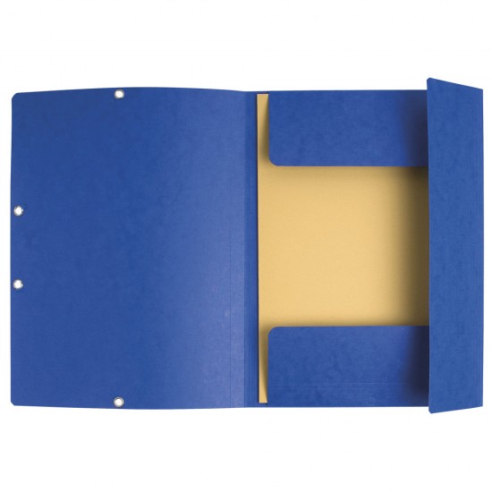 Dosar plic cu elastic Exacompta, carton, albastru