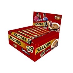 Cafea solubila Jacobs 3 in 1 Intense, 24 plicuri/cutie