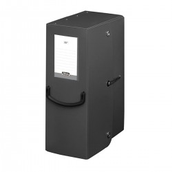 Cutie arhivare Fellowes, Trilex, cu maner ergonomic PP, latime 200 mm, gri inchis