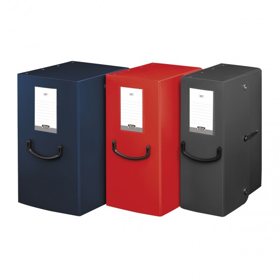 Cutie arhivare Fellowes, Trilex, cu maner ergonomic PP, latime 160 mm, albastru