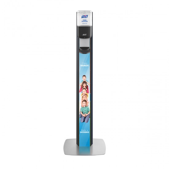 Stand vertical podea Purell Messenger cu dozator automat Purell ES8