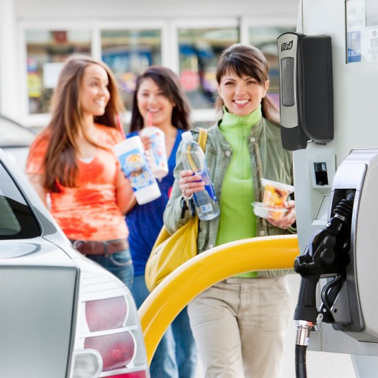 Dispenser Purell ADX 12, crom/negru, capacitate 1200 ml