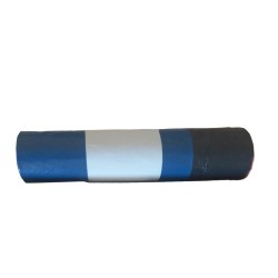 Saci menajeri cu snur LDPE, 60 l, negru/albastru, 30 microni, 10 bucati/rola Saci menajeri cu snur LDPE, 60 l, negru/albastru, 30 microni, 10 bucati/rola