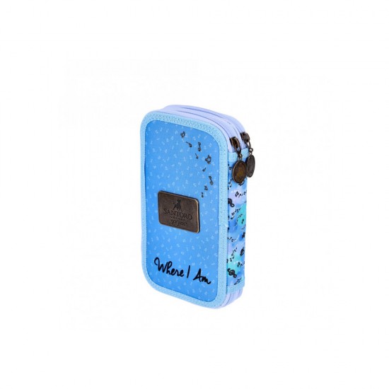 Penar neechipat Gorjuss Santoro, 2 compartimente, sclipici, Where Am I