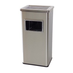 Cos cu scrumiera si galeata interioara, inox, 40 l Cos cu scrumiera si galeata interioara, inox, 40 l