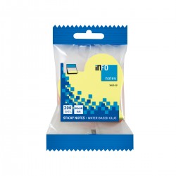 Notite adezive InFO, 68x68 mm, forma inima Notite adezive InFO, 68x68 mm, forma inima