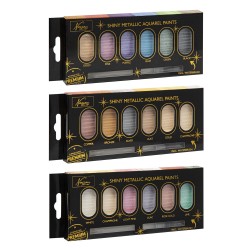 Set 6 acuarele si pensula Creative Craft, diverse culori Set 6 acuarele si pensula Creative Craft, diverse culori
