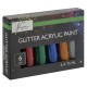 Set culori acrilice cu sclipici Creative Craft, 6 culori, 75 ml