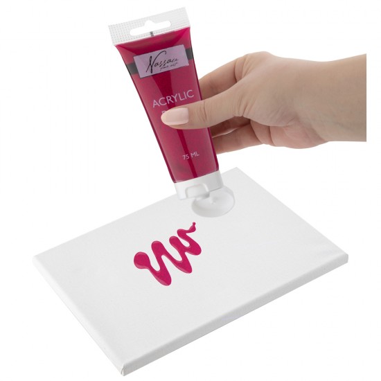 Set culori acrilice cu sclipici Creative Craft, 6 culori, 75 ml