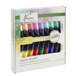 Set culori acrilice mix Creative Craft Fine Art, 18 culori x 36 ml Set culori acrilice mix Creative Craft Fine Art, 18 culori x 36 ml