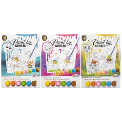 Set pictura pe numere Creative Craft, A4, 6 culori, 2 planse, 1 pensula Set pictura pe numere Creative Craft, A4, 6 culori, 2 planse, 1 pensula