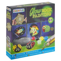 Set pictura pe pietre Creative Craft, contine 4 pietre, 4 culori Set pictura pe pietre Creative Craft, contine 4 pietre, 4 culori