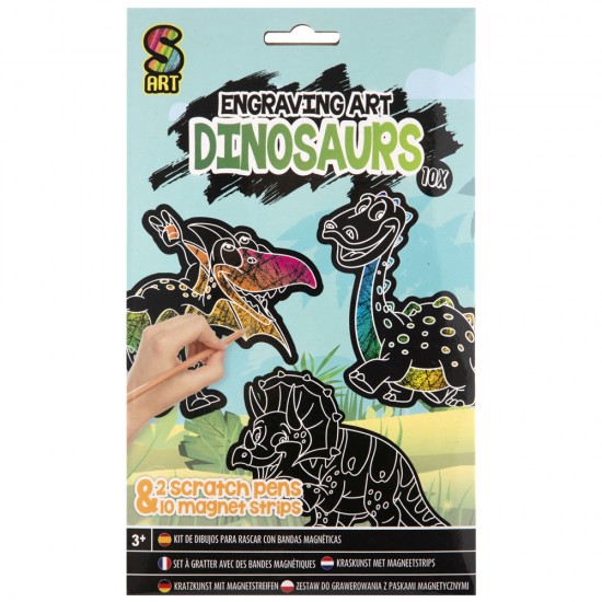 Set Creative Craft, 10 figurine razuibile, 2 creioane, 10 fasii magnet