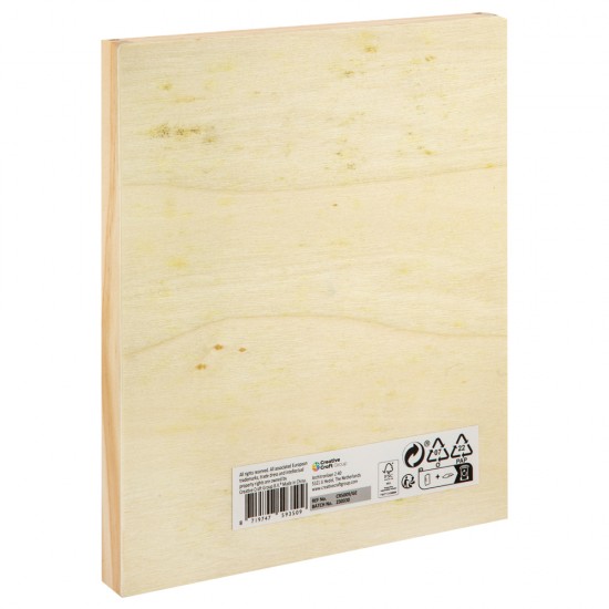 Set 18 creioane colorate Creative Craft, in cutie de lemn