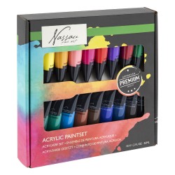 Set culori acrilice Creative Craft Fine Art, 18 culori, 36 ml Set culori acrilice Creative Craft Fine Art, 18 culori, 36 ml