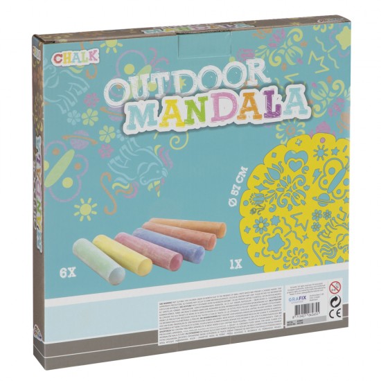 Set Creative Craft, 6 bucati creta colorata, planseta sablon