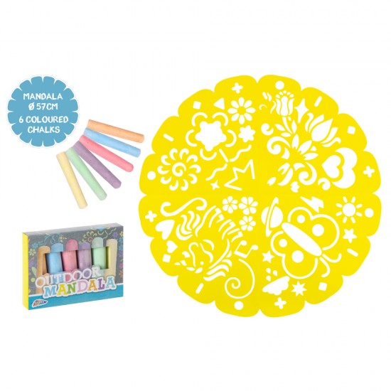 Set Creative Craft, 6 bucati creta colorata, planseta sablon