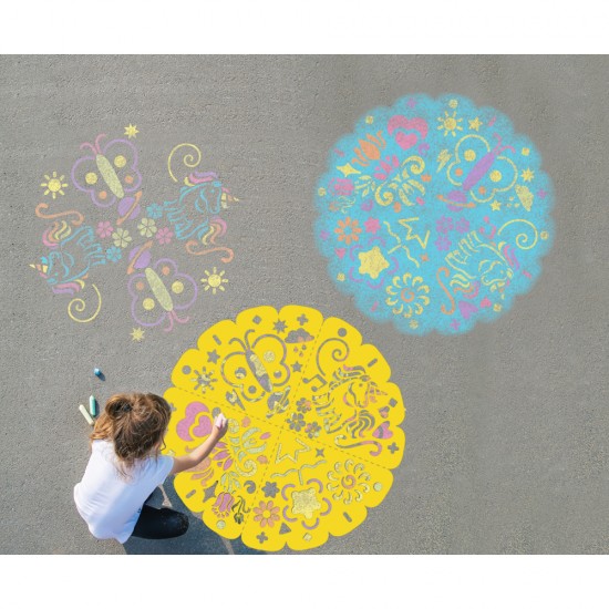 Set Creative Craft, 6 bucati creta colorata, planseta sablon