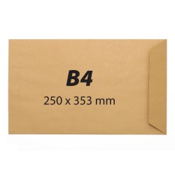 Plic B4, 250 x 353 mm, kraft, banda silicon, 90 g/mp, 250 bucati/cutie Plic B4, 250 x 353 mm, kraft, banda silicon, 90 g/mp, 250 bucati/cutie