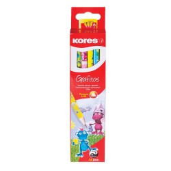 Creioane grafit Kores Grafitos Fantasy Dragons, corp triunghiular Creioane grafit Kores Grafitos Fantasy Dragons, corp triunghiular