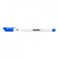 Marker whiteboard Kores, varf F, albastru